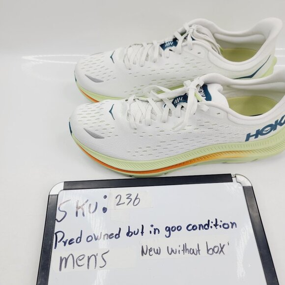 Hoka One One Kawana Men\'s Blanc de‎ Blanc Butterfly Running Sneakers Size 12.5D main image 7